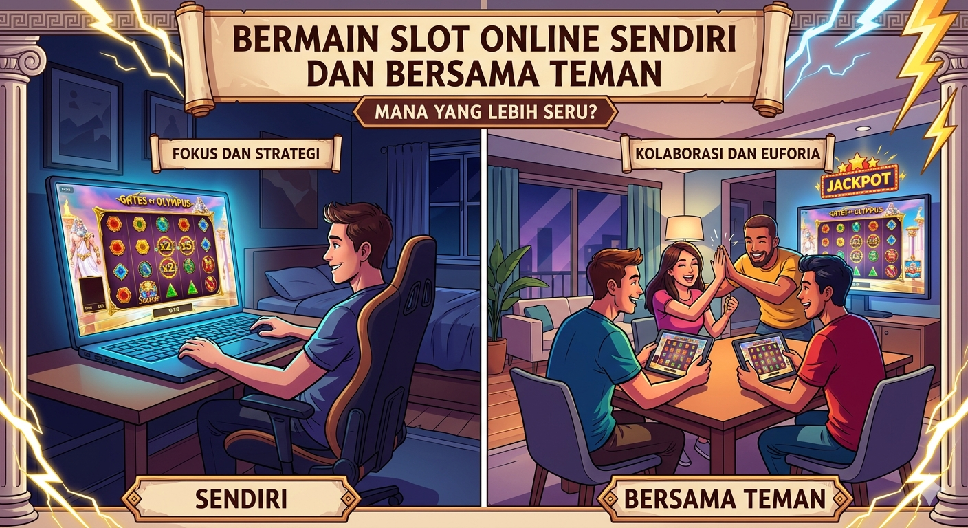 Bermain Slot Online Sendiri Dan Bersama Teman